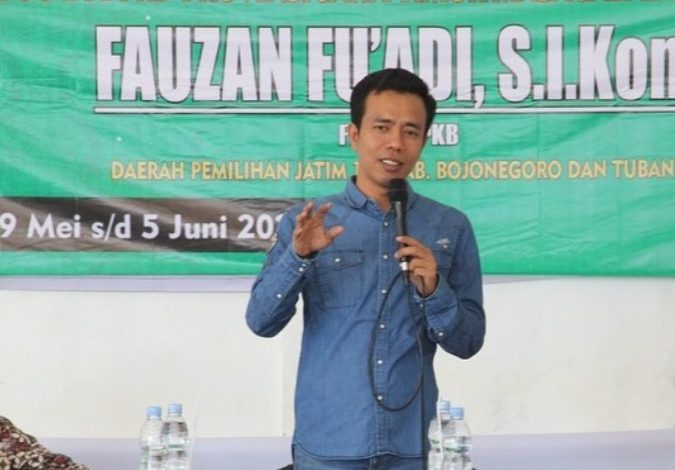 Fauzan Fuadi (Bendahara DPW PKB Jatim). Sumber Foto: Instagram @fauzan_fuadi