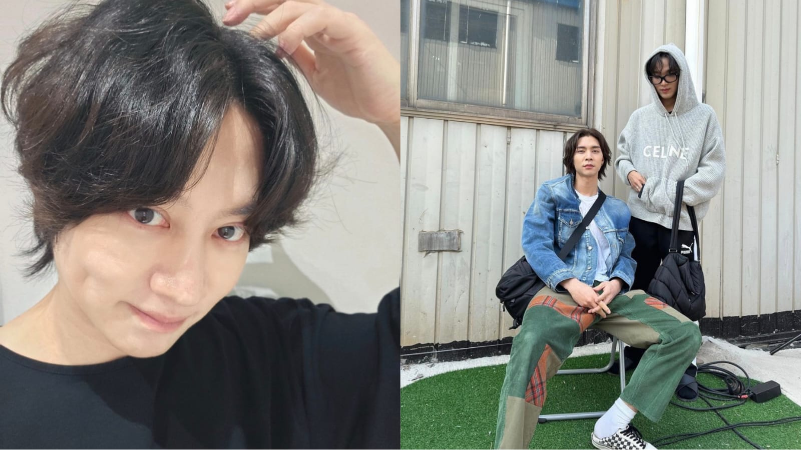 Heechul Super Junior (kiri), Johnny dan Haechan NCT (kanan) Sumber Foto: Instagram @kimheenim dan @johnnyjsuh