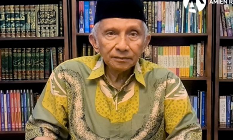 Amien Rais (Mantan Ketua Umum Pimpinan Pusat Muhammadiyah). Sumber Foto: YouTube @AmiesRaisOfficial