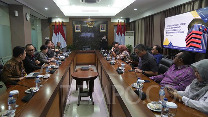 Pertemuan Panitia Seleksi Calon Pimpinan (Capim) dan Dewan Pengawas (Dewas) Komisi Pemberantasan Korupsi atau Pansel KPK 2024-2027, Sumber foto: Istimewa