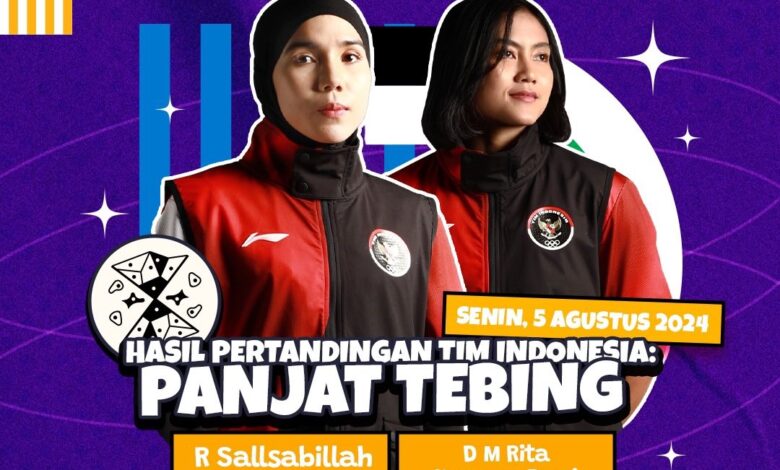 Dua Atlet Panjat Tebing Indonesia Laju ke Perempat Final di Olimpiade 2024