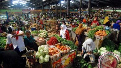 Ilustrasi kegiatan jual beli komoditas pangan di pasar tradisional. Sumber foto: istimewa