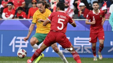 Pemain Timnas Indonesia, Rizki Ridho Foto: Twitter @Indostransfer/AFP