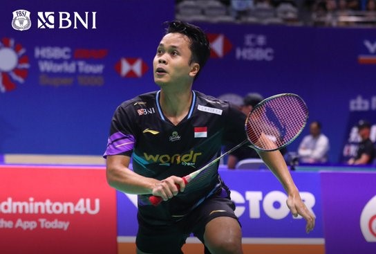 Anthony Sinisuka Ginting Foto: Twitter @INABadminton