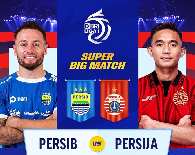 Duel Liga 1 Persib Bandung lawan Persija Jakarta Foto:Twitter @puguh