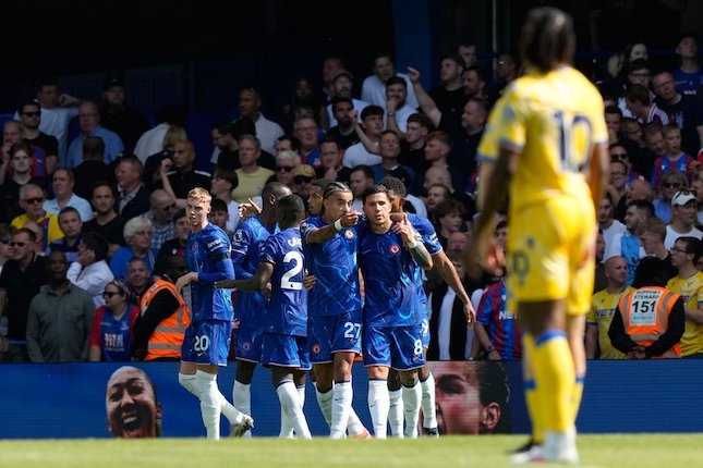 Selebrasi pemain Chelsea saat lawan Crystal Palace Foto: AP Photo/Frank Augstein