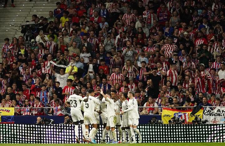 Pemain Real Madrid Saat Merayakan Gol Dalam Laga Real Madrid Atletico Madrid Foto: Istimewa