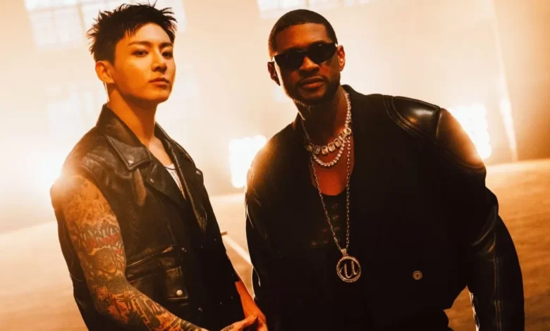 Jungkook BTS dan Usher Sumber Foto: HYBE