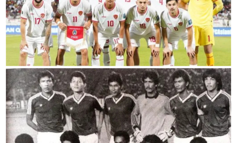 Skuad Timnas Indonesia dan Timnas Indonesia 1987 Foto: Istimewa