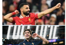 Pemain Liverpool, Mohammad Salah dan Pemain Juventu, Dusan Vlahovic Foto: Istimewa