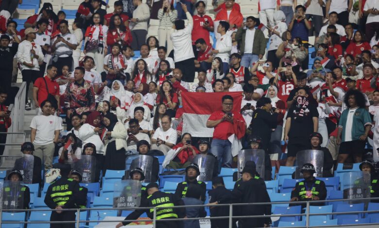 Pendukung Timnas Indonesia saat Melawan China Foto: Istimewa