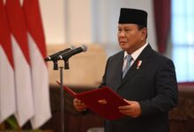 Presiden Prabowo Subianto membacakan sumpah saat upacara pelantikan, Sumber foto: Istimewa