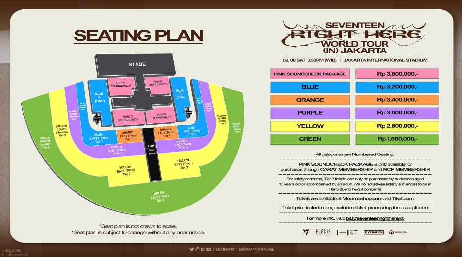 Cek Daftar Harga Tiket Konser SEVENTEEN di Jakarta 2025