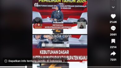 Tangkapan layar momen debat Pilkada Nganjuk. Sumber: Tik Tok @suluhpergerakan