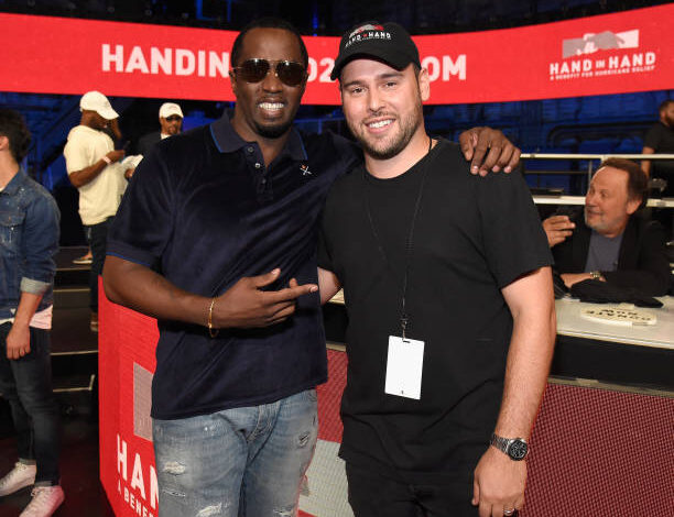 Diddy (kiri) dan Scooter Braun (kanan) Sumber Foto: Getty Images