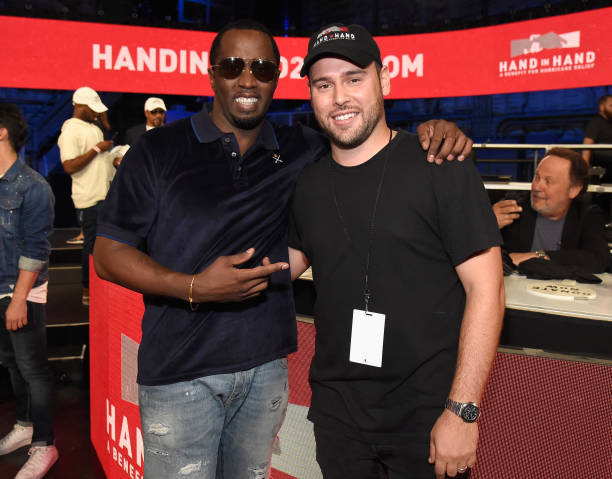 Diddy (kiri) dan Scooter Braun (kanan) Sumber Foto: Getty Images