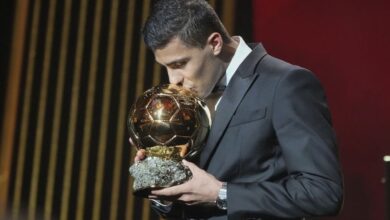 Gelandang Manchester City, Rodri Meraih Ballon d'Or 2024 Foto: Istimewa