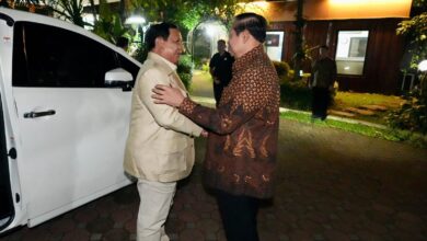 Prabowo Subianto menemui Presiden ke-6 RI Susilo Bambang Yudhoyono (SBY) di Cikeas. Sumber: Istimewa