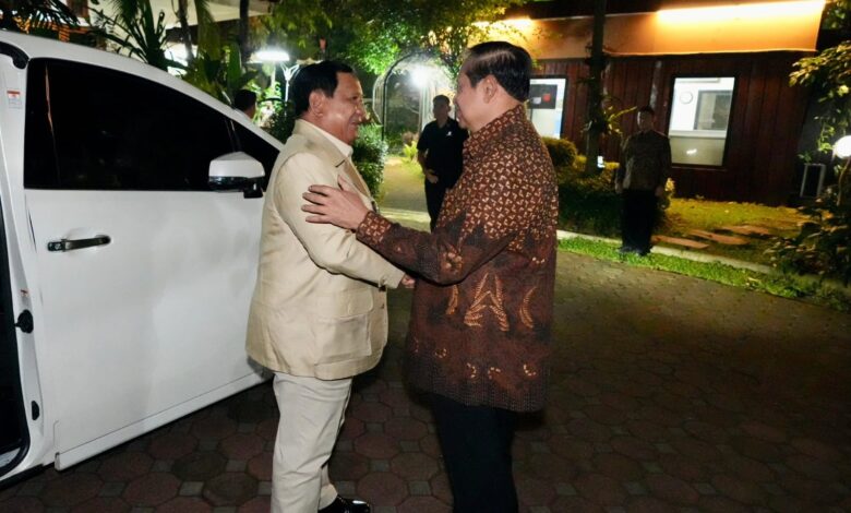 Prabowo Subianto menemui Presiden ke-6 RI Susilo Bambang Yudhoyono (SBY) di Cikeas. Sumber: Istimewa