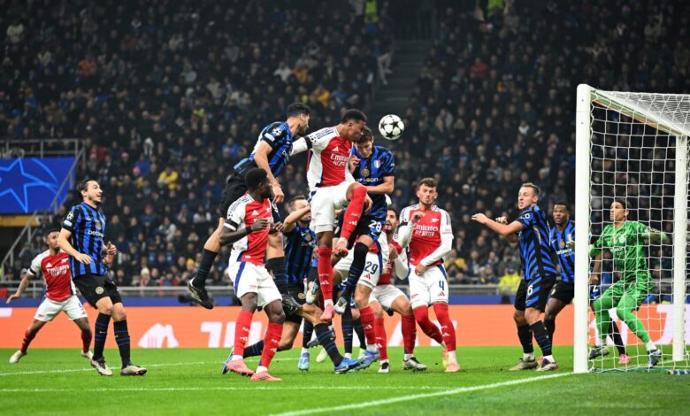 Inter Milan vs Arsenal, Sumber: X @footbalpechu