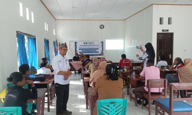 Ketua LP2M UAS Kencong, Akhmad Rudi Masrukhin pada saat sesi FGD bersama pengelola PKBM. Sumber: Dok LP2M UAS Kencong.