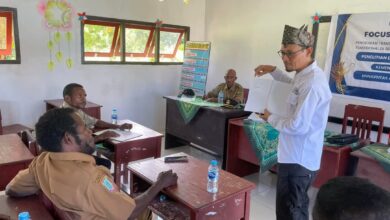 Ketua LP2M UAS Kencong, Akhmad Rudi Masrukhin pada saat sesi FGD bersama pengelola PKBM. Sumber: Dok LP2M UAS Kencong.