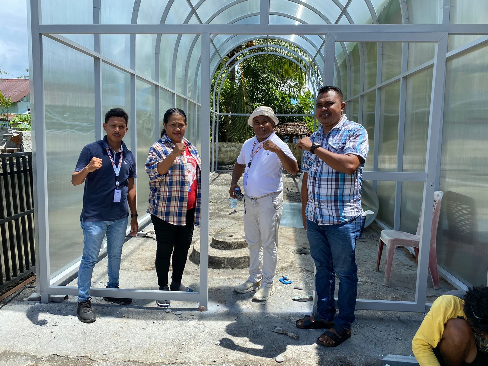 Program TEKAD Fasilitasi Solar Dome Dryer untuk Pengembangan Bioindustri Sagu di Negeri Waraka Maluku Tengah