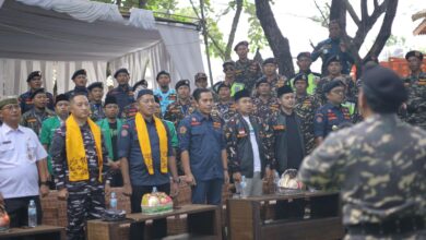 Pembukan acara festival maritim dan diklatsus baritim oleh Ketua GP Ansor, Addin Jauharuddin. Sumber: Dok. Pribadi.