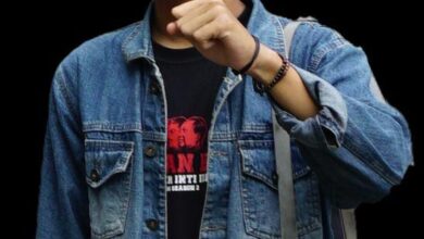 Keterangan Foto: Saighoni Kader PMII Hukum UIJ. Sumber: Istimewa