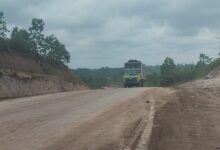 kondisi jalan Houling di lokasi tambang Kutai Kartanegara Sumber Foto: Dok Kementrans