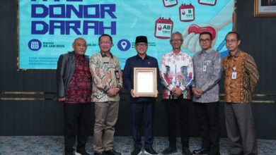 Mendes Yandri Gagas Donor Darah dari Desa untuk Indonesia Keterangan: Pembukaan Kegiatan Donor Darah, Sumber: Istimewa