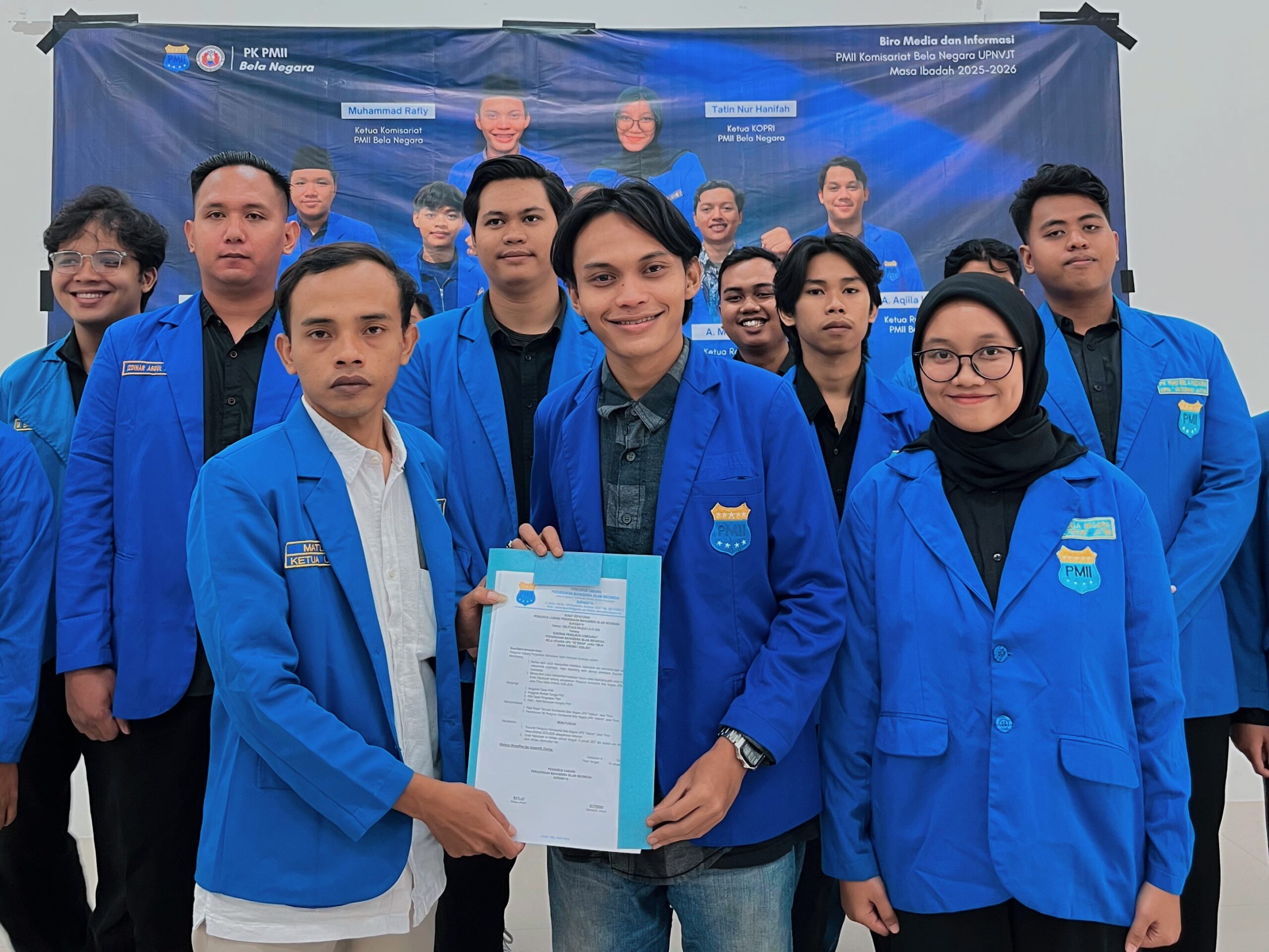 PMII Bela Negara UPN “Veteran” Jatim Resmi Dilantik, Menandai Awal Tanggung Jawab Kaderisasi 2025-2026