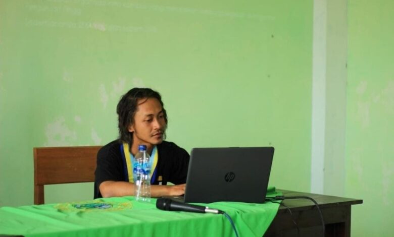 Habib Aziz Ar Rozi, Kader PMII Jember. Sumber: Dok pribadi.