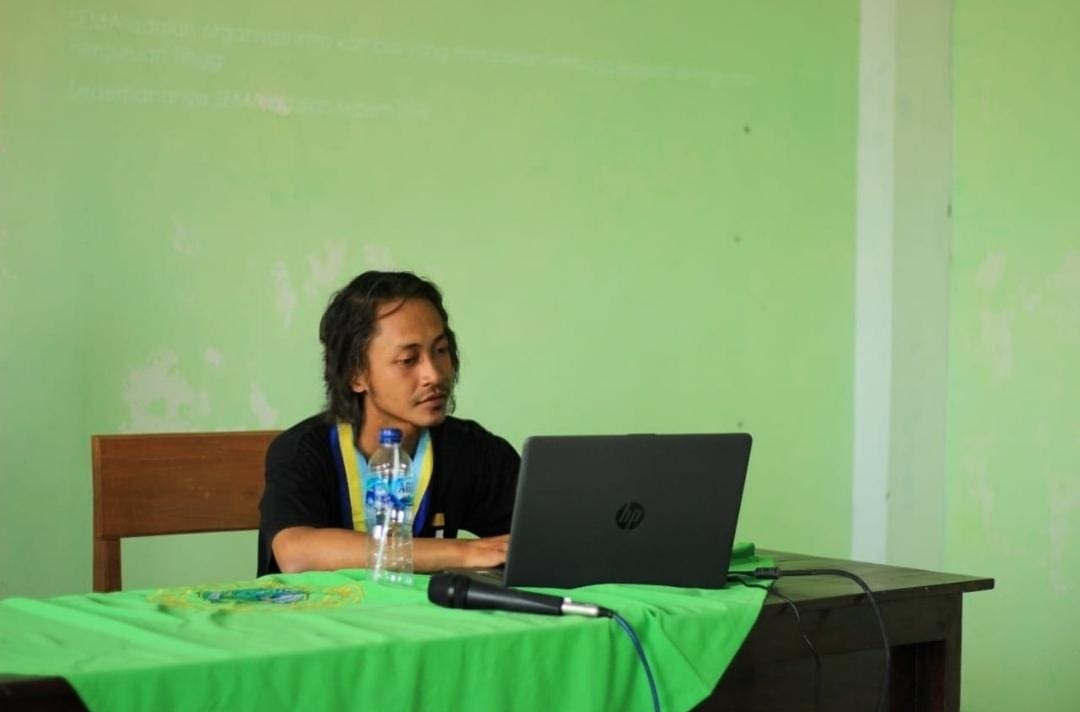 Habib Aziz Ar Rozi, Kader PMII Jember. Sumber: Dok pribadi.