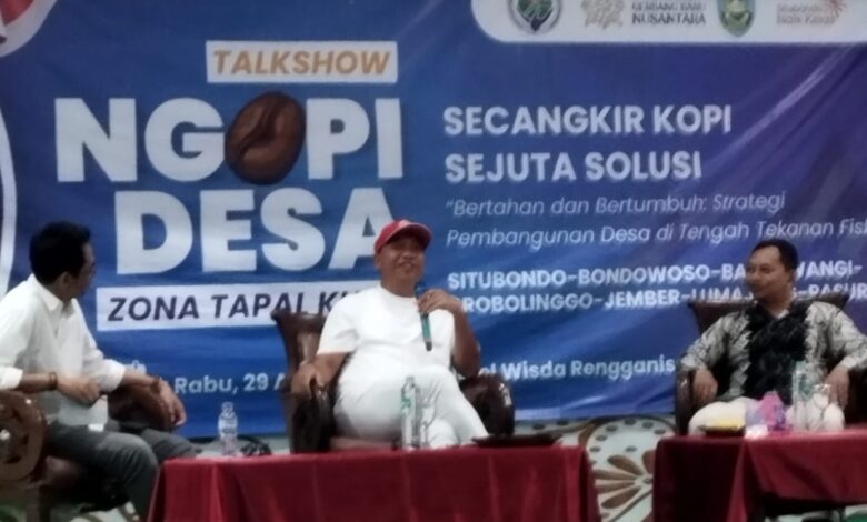 Bupati Situbondo, Mas Rio dalam forum Ngopi Desa, Sumber: Istimewa